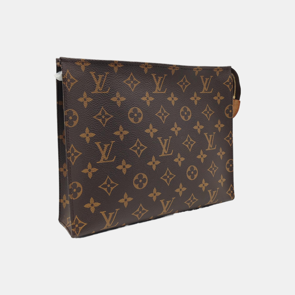 TOILET POCKET 26 Monogram Coated Canvas Brown