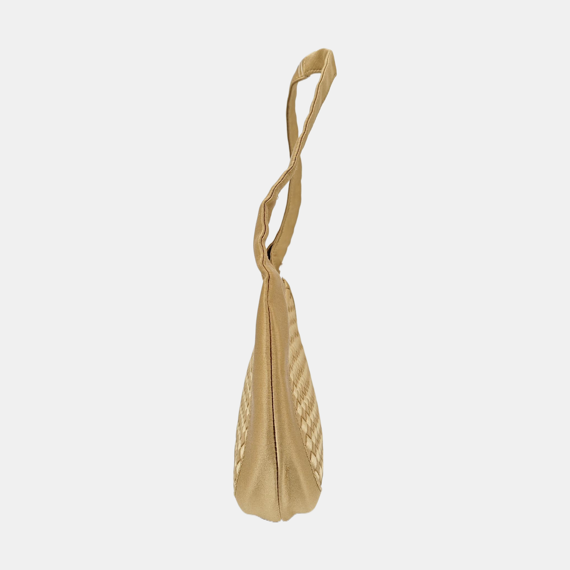 Fabric Top Handle Bag Beige