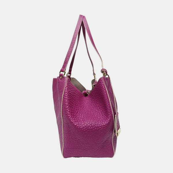 Calfskin Tote Bag Purple