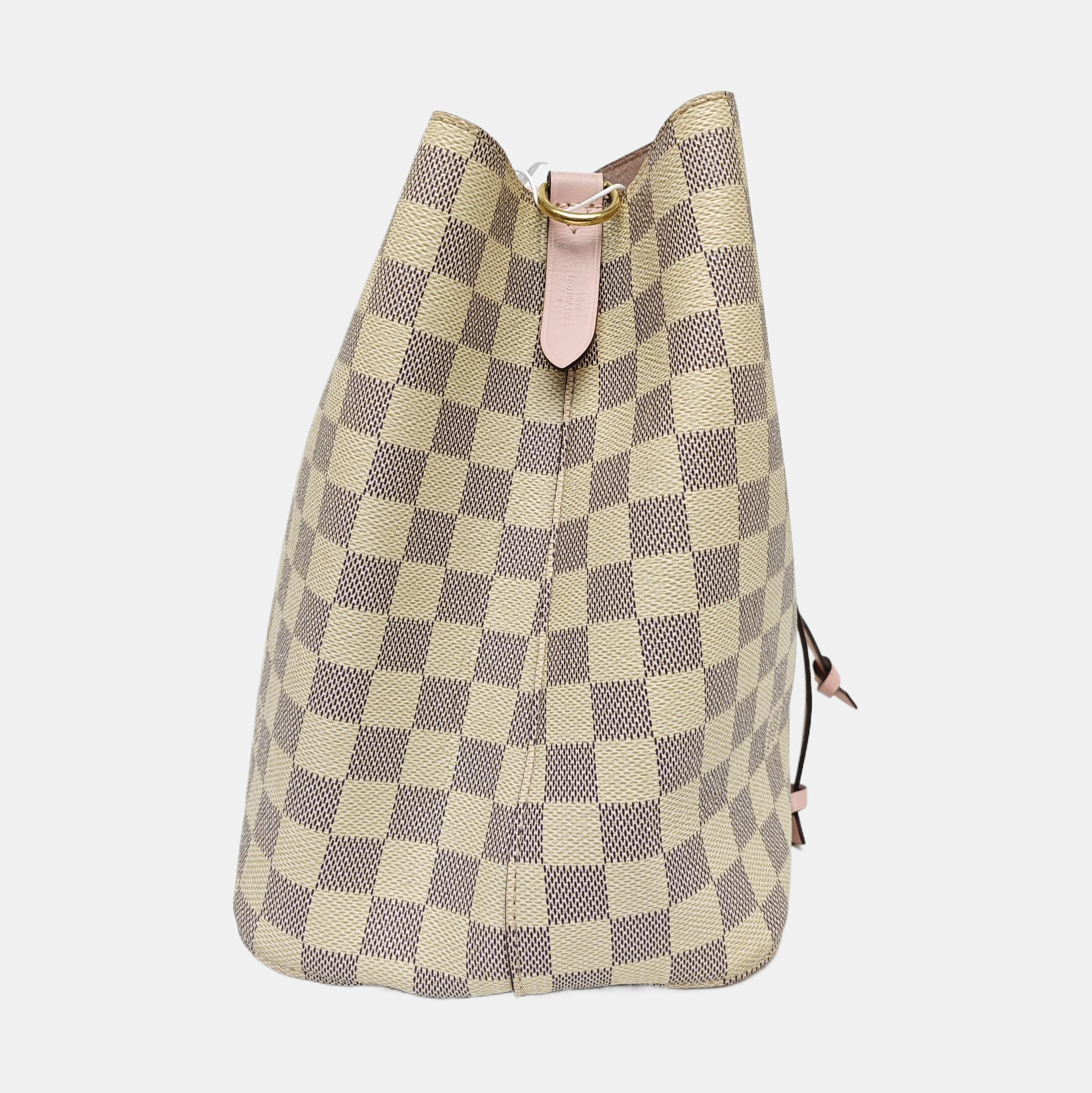 NÉONOÉ MM Damier Azur Coated Canvas White