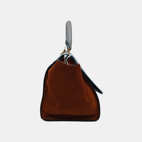 Authenticated pre-owned  TRAPEZE Small Calfskin Multicolor - Top Handle Bag at Looply