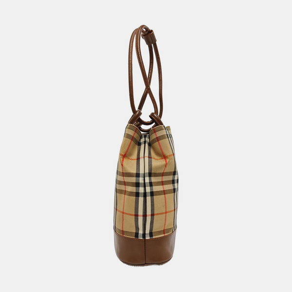 Canvas Bucket Bag Beige