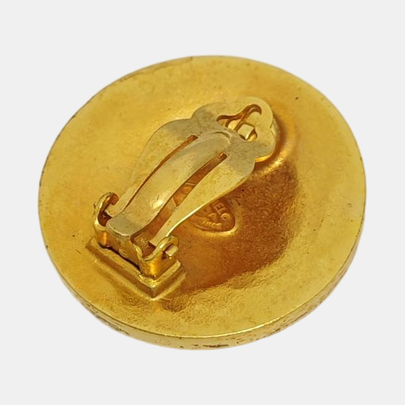 Metal Gold Clip On Earrings