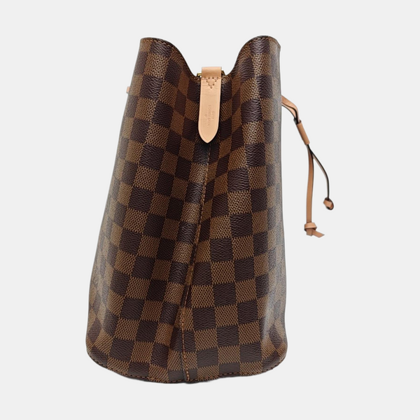 NÉONOÉ MM Damier Ebene Coated Canvas Brown