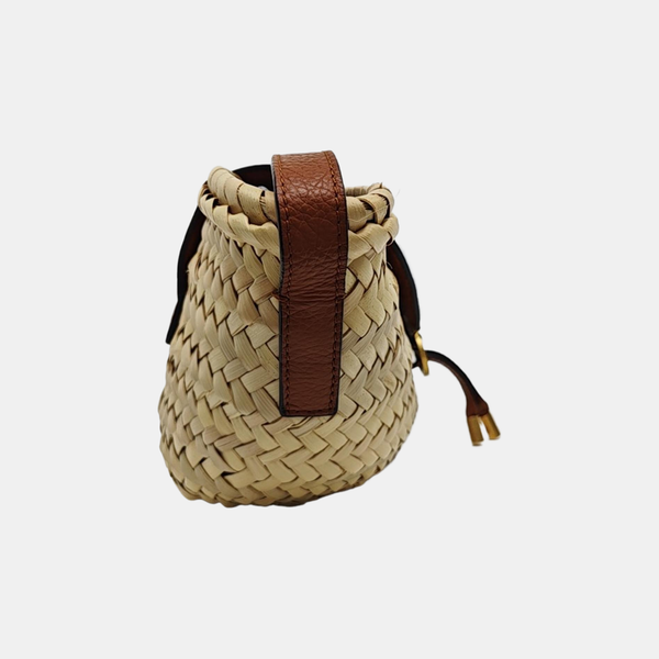 Special Material Shoulder Bag Beige
