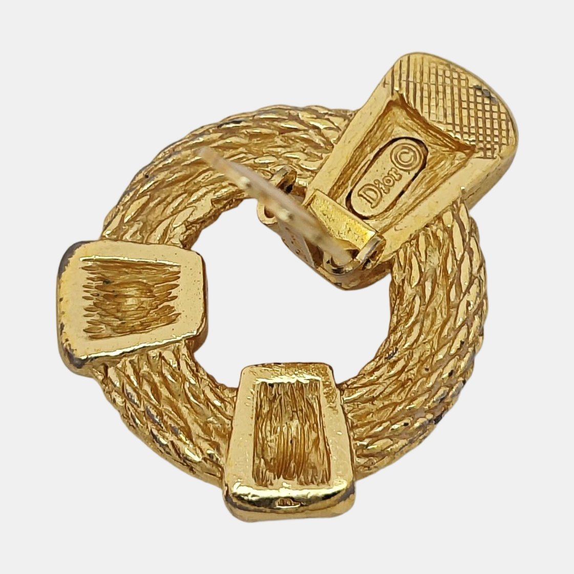 Metal Gold Clip On Earrings