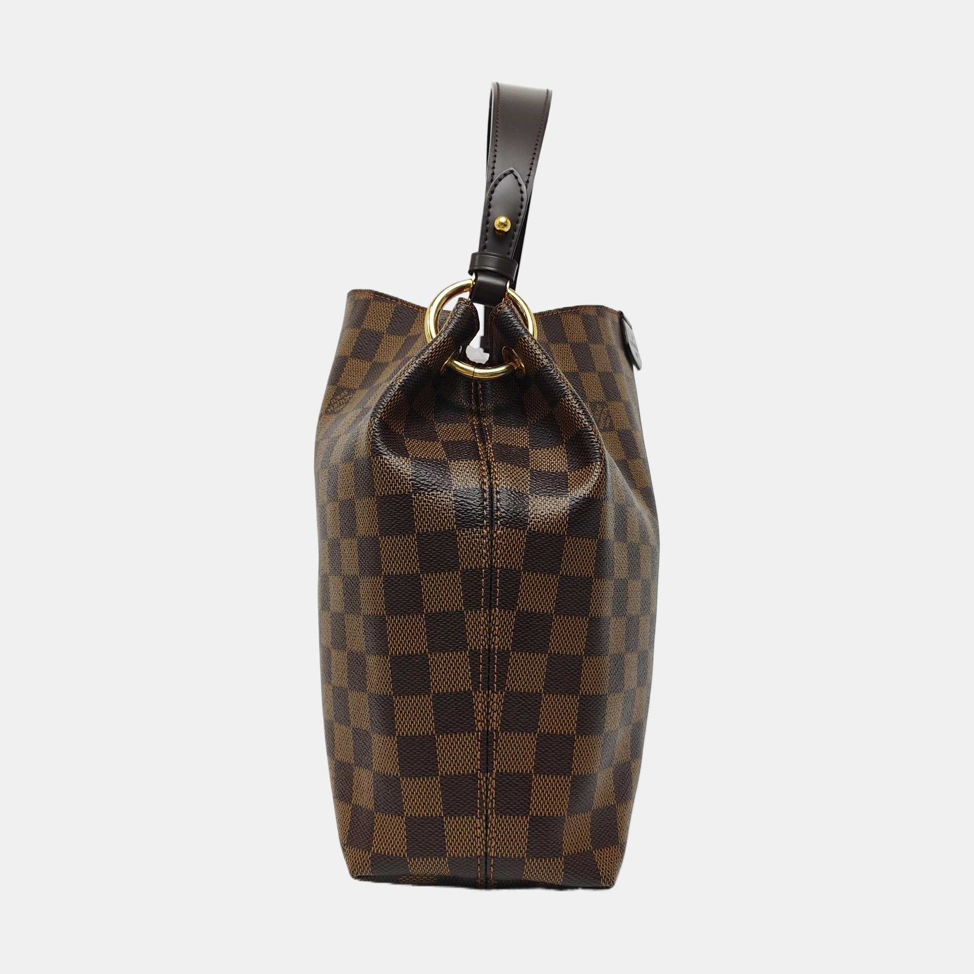 GRACEFUL PM Damier Ebene Coated Canvas Brown