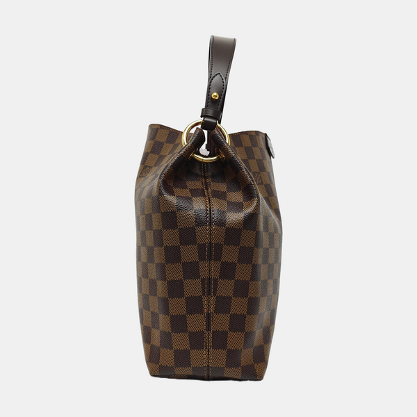 GRACEFUL PM Damier Ebene Coated Canvas Brown