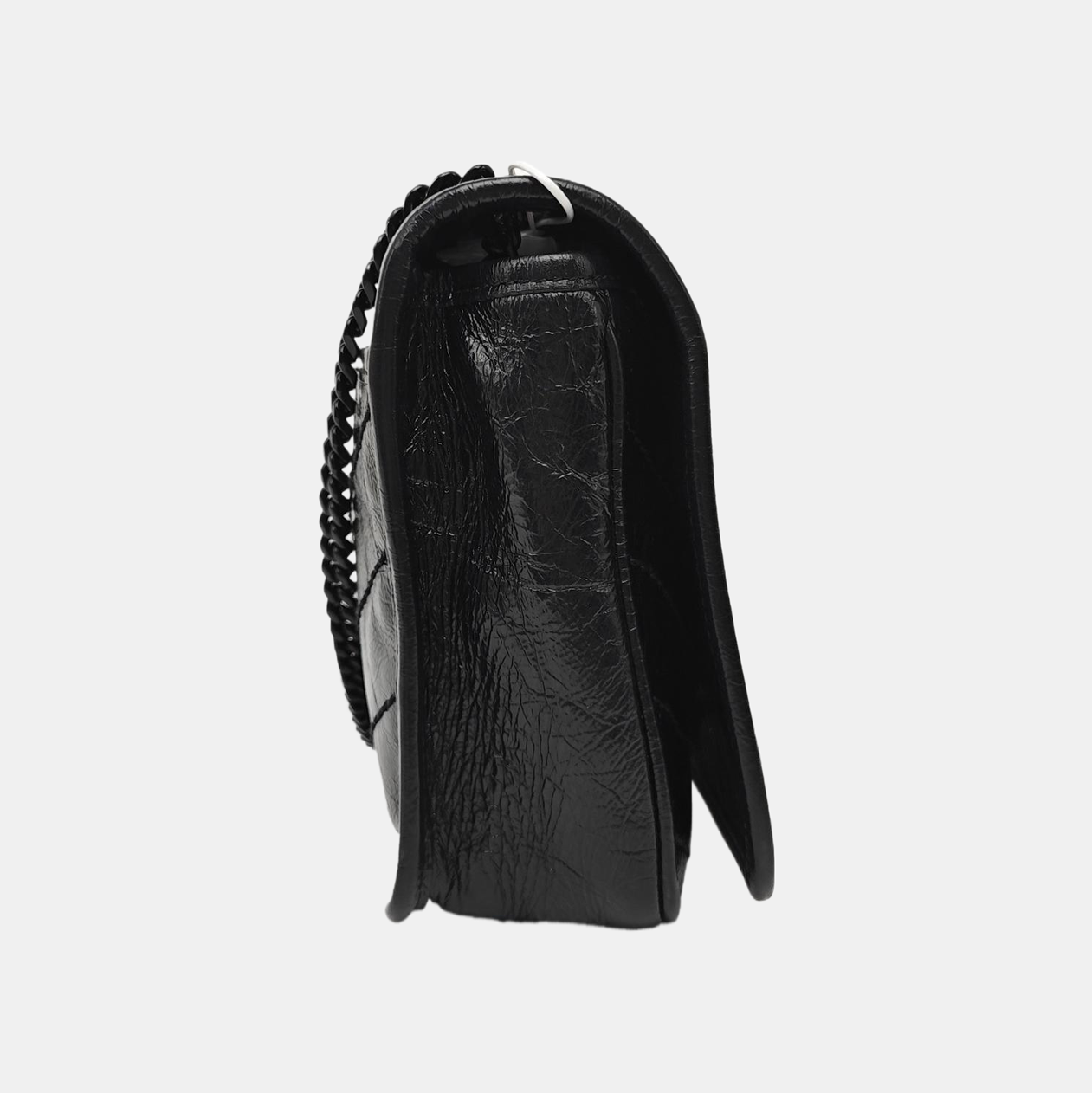 NIKI Mini Chevron Calfskin Black