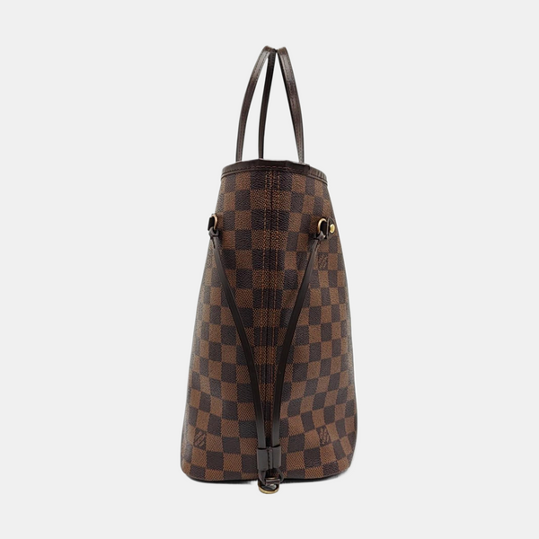 NEVERFULL MM Damier Ebene Coated Canvas Brown