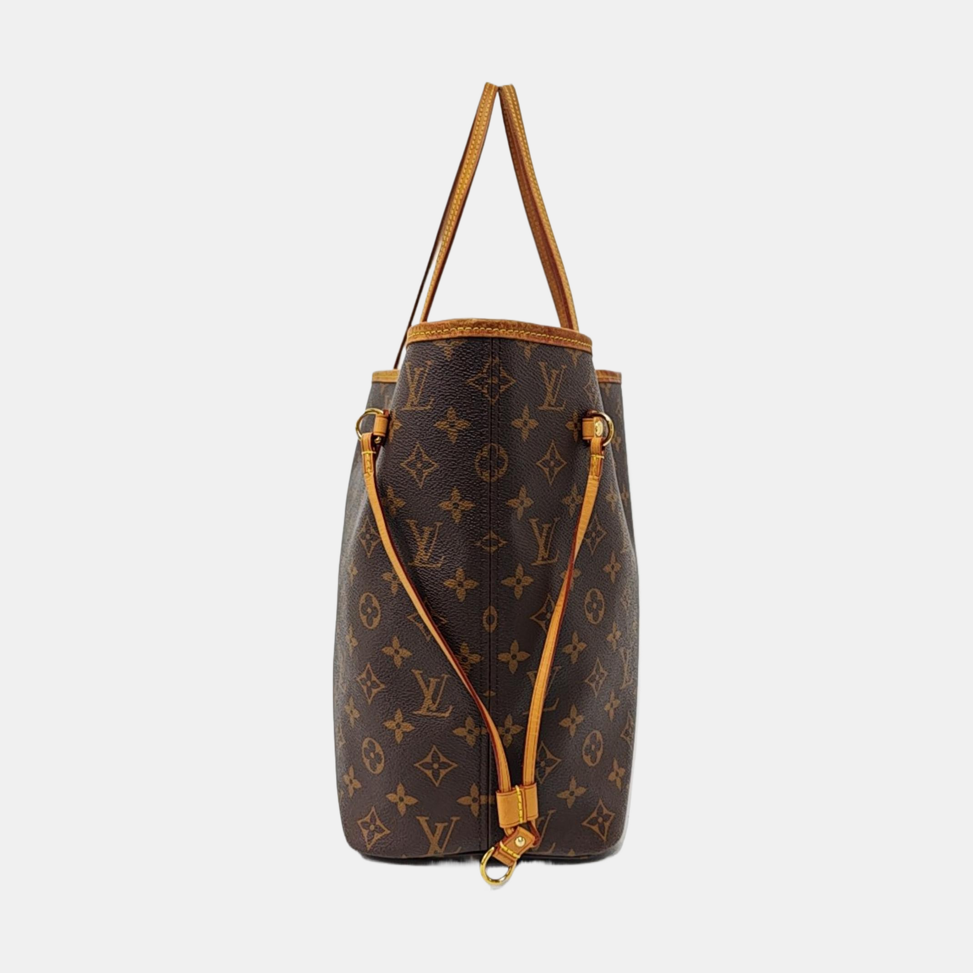 NEVERFULL MM Monogram Coated Canvas Brown