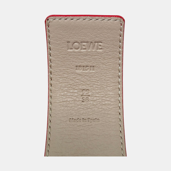 Leather Belt Red