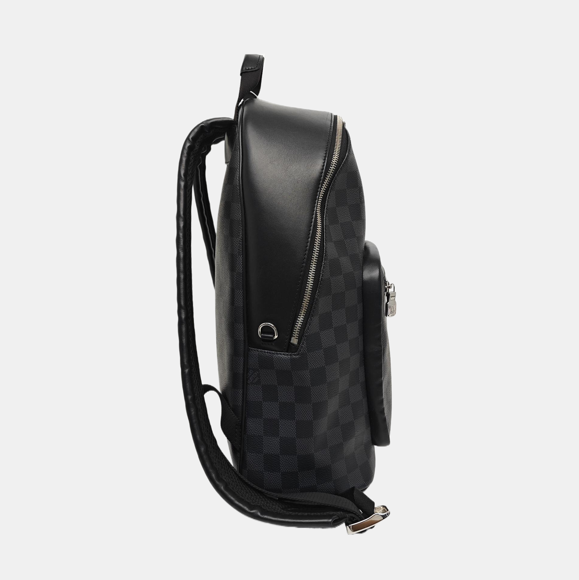 JOSH Damier Graphite Coated Canvas Gray