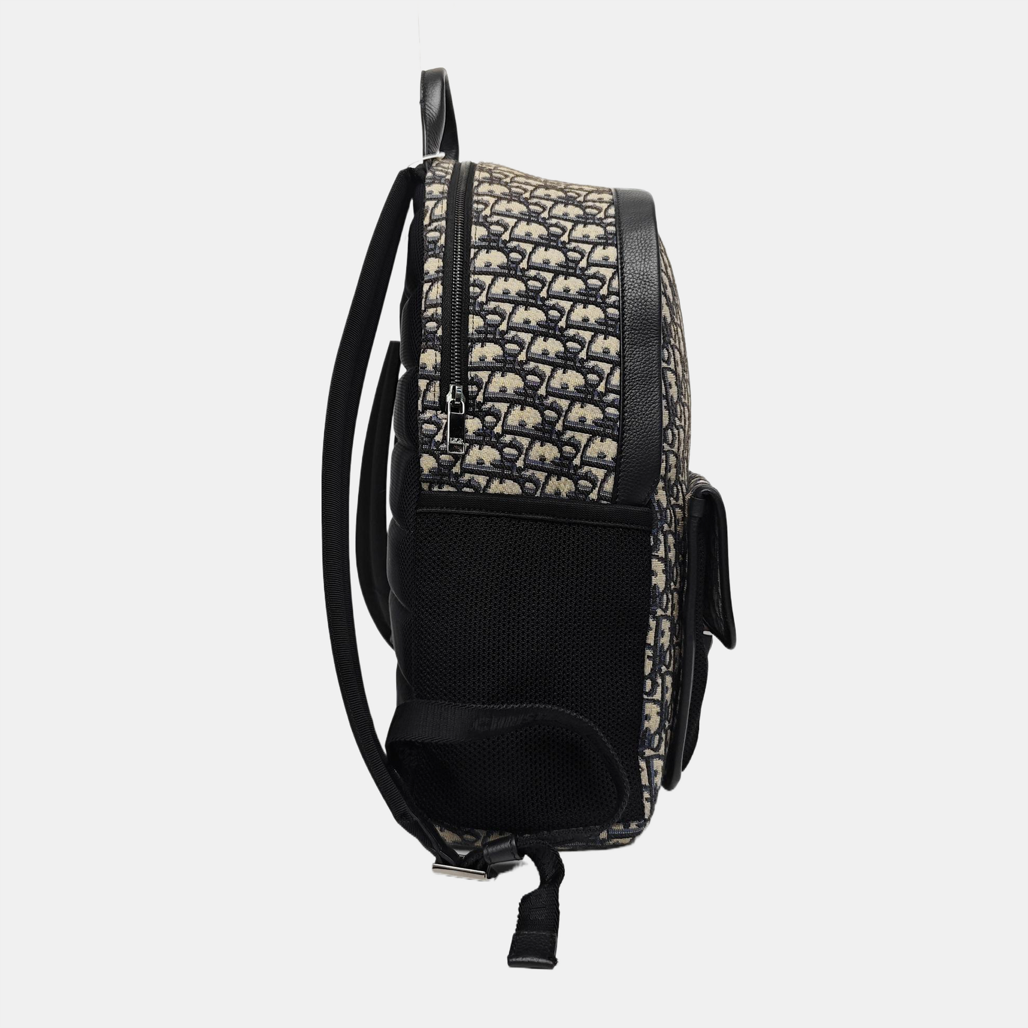 Oblique Canvas Backpack Blue