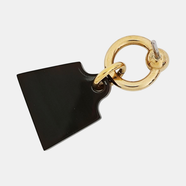 Amulette Maroquinier Metal Black Earrings