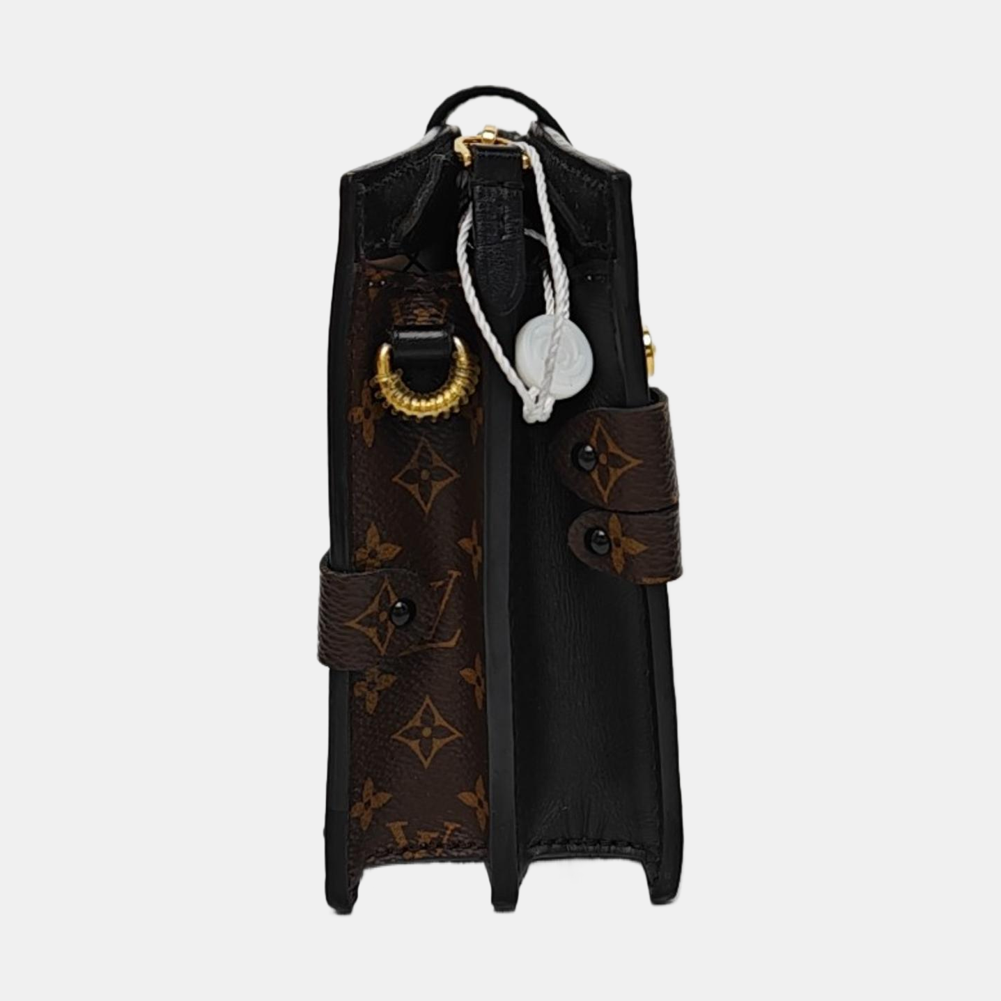 TRUNK Monogram Coated Canvas Brown