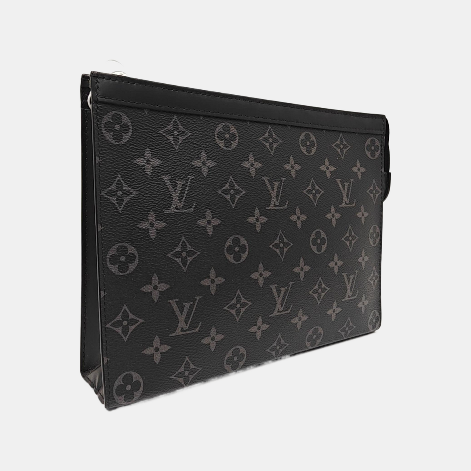Pochette Voyag MM Monogram Coated Canvas Black