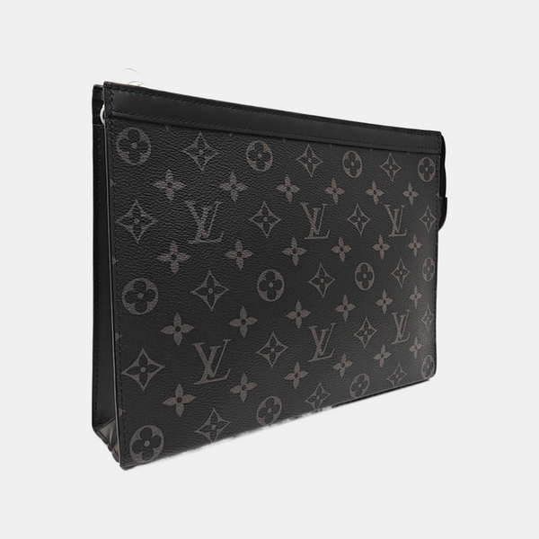Pochette Voyag MM Monogram Coated Canvas Black