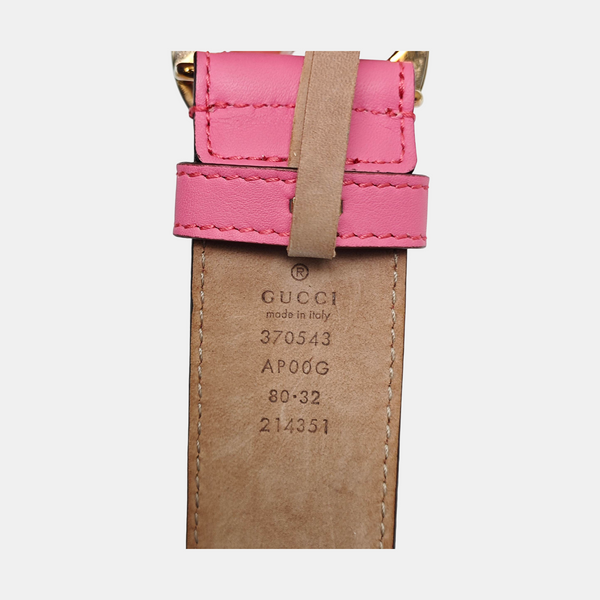 Leather Belt Red