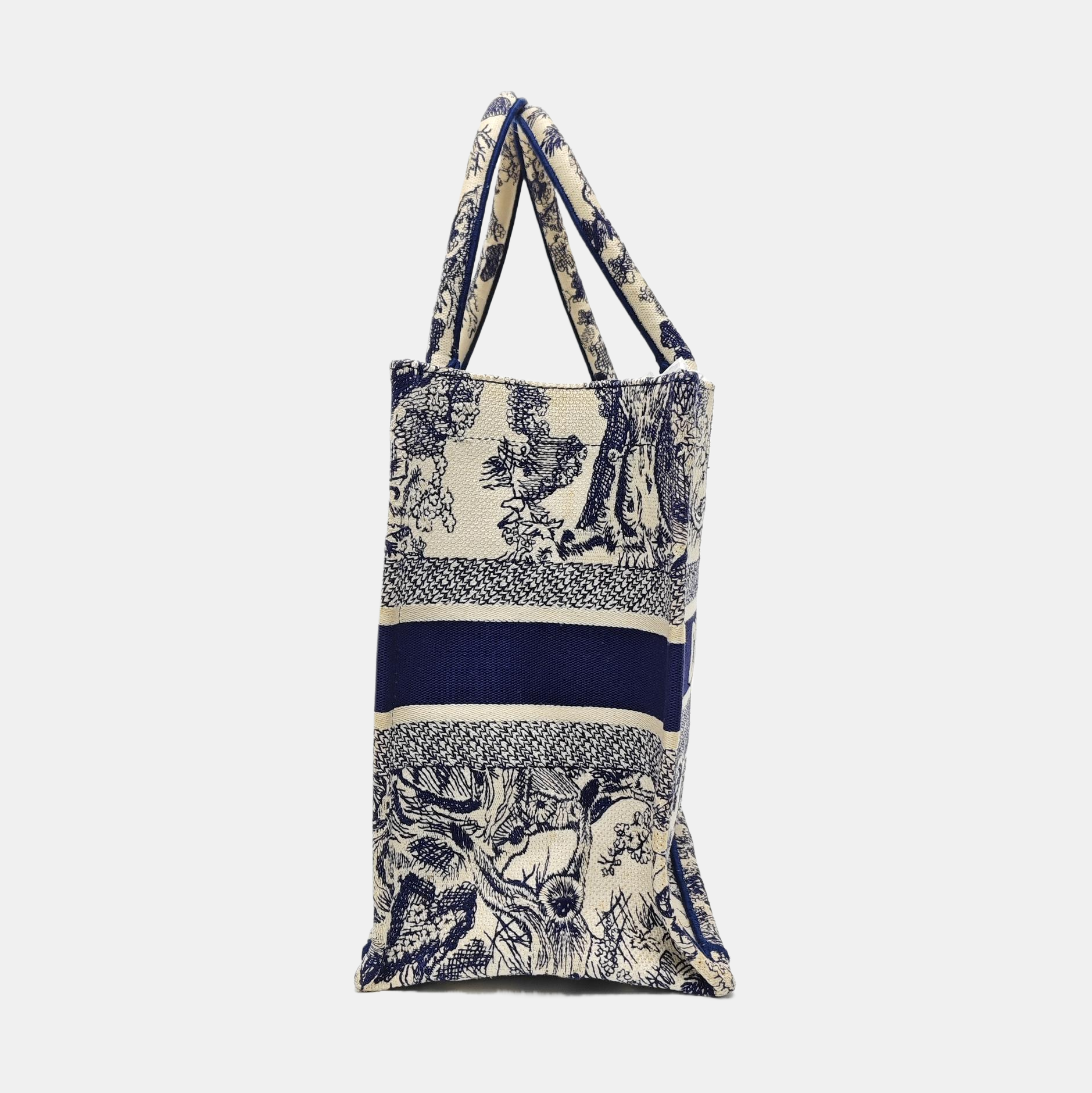 Book Tote Medium Canvas Blue
