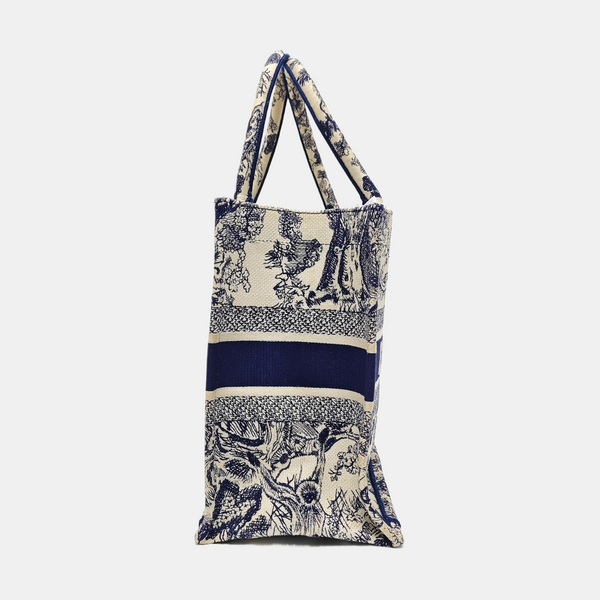 Book Tote Medium Canvas Blue