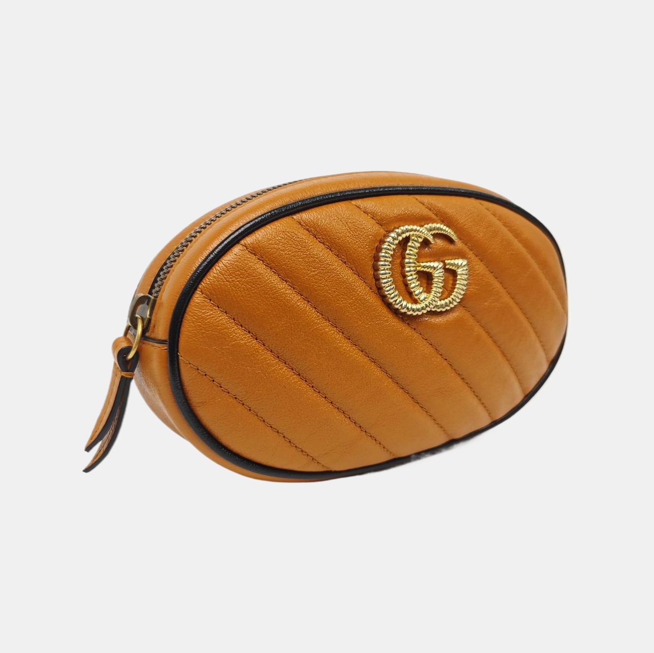 GG Marmont Super Mini Quilted Calfskin Brown
