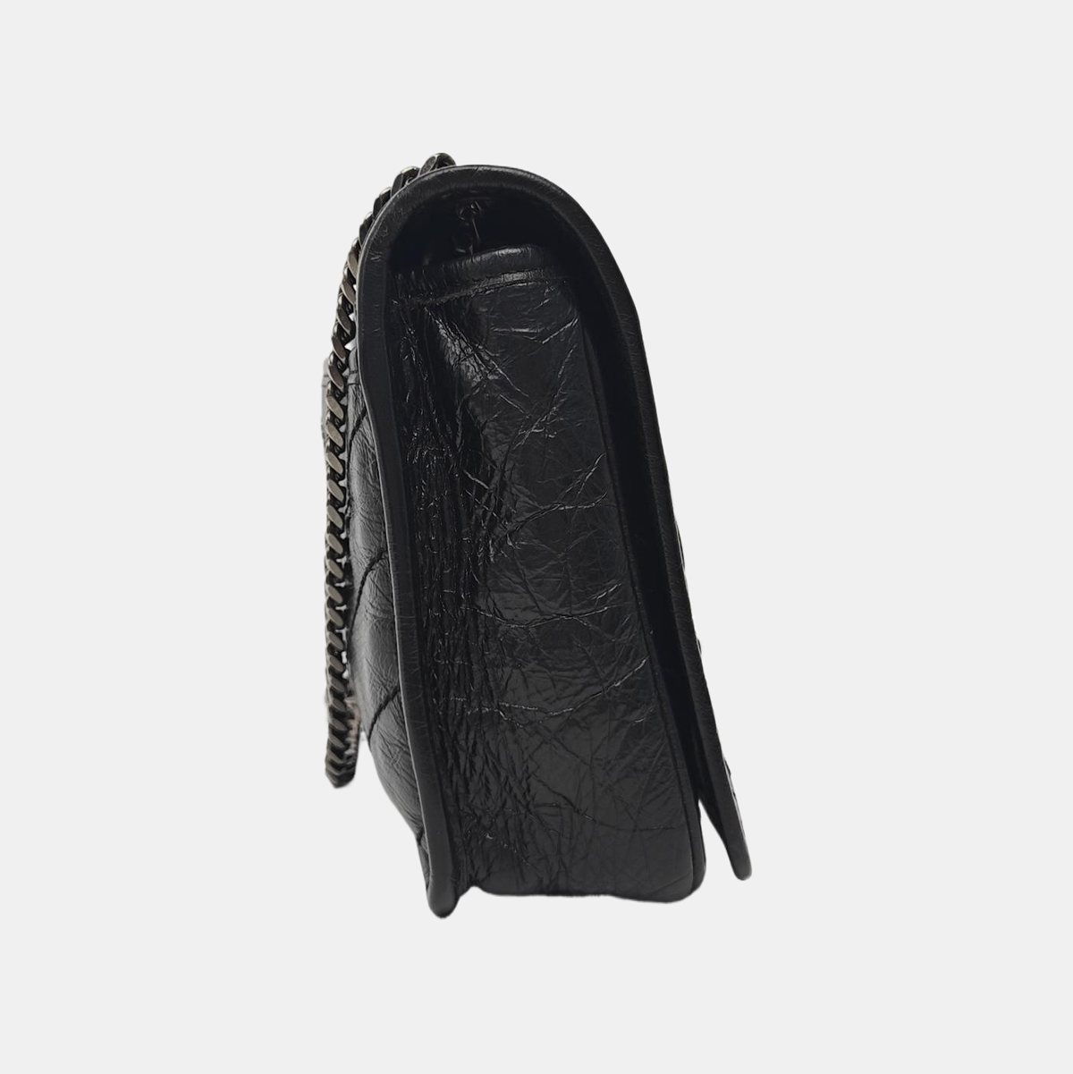 NIKI Mini Chevron Calfskin Black