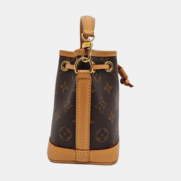 NOÉ Nano Monogram Coated Canvas Brown