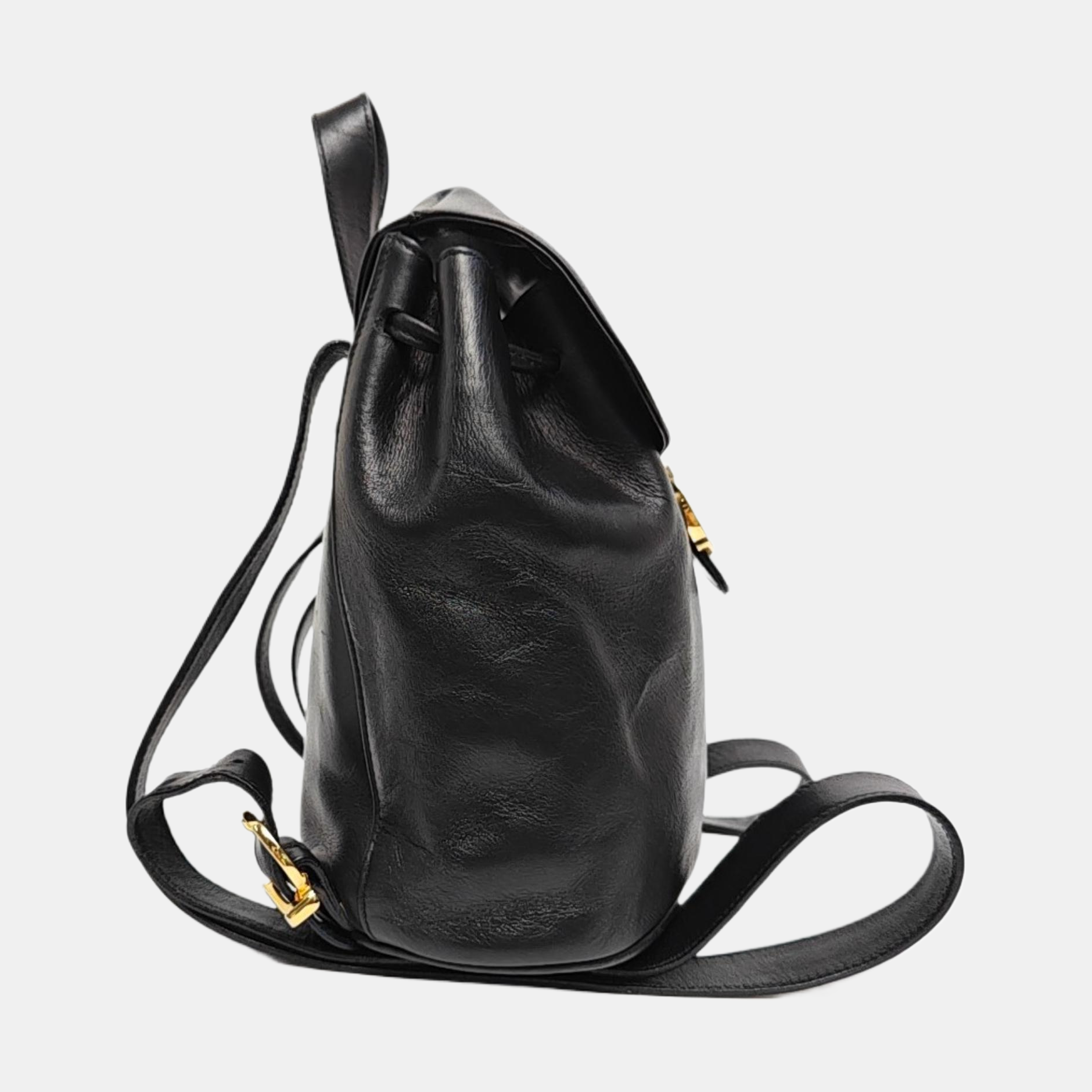 Calfskin Backpack Black