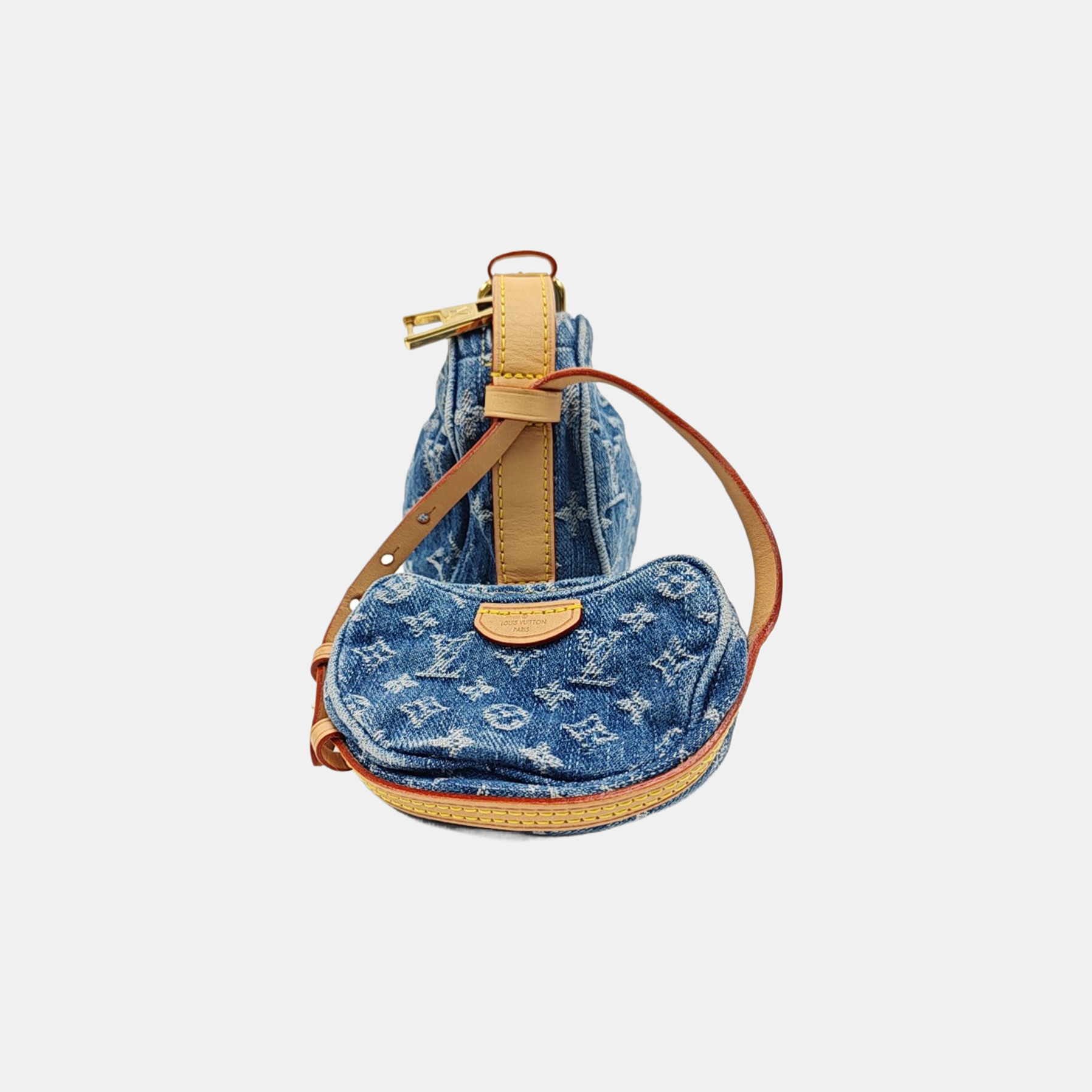 CROISSANT PM Monogram Canvas Blue