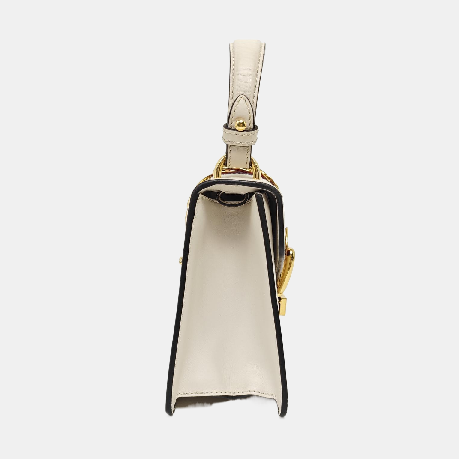 Sylvie Mini Calfskin White
