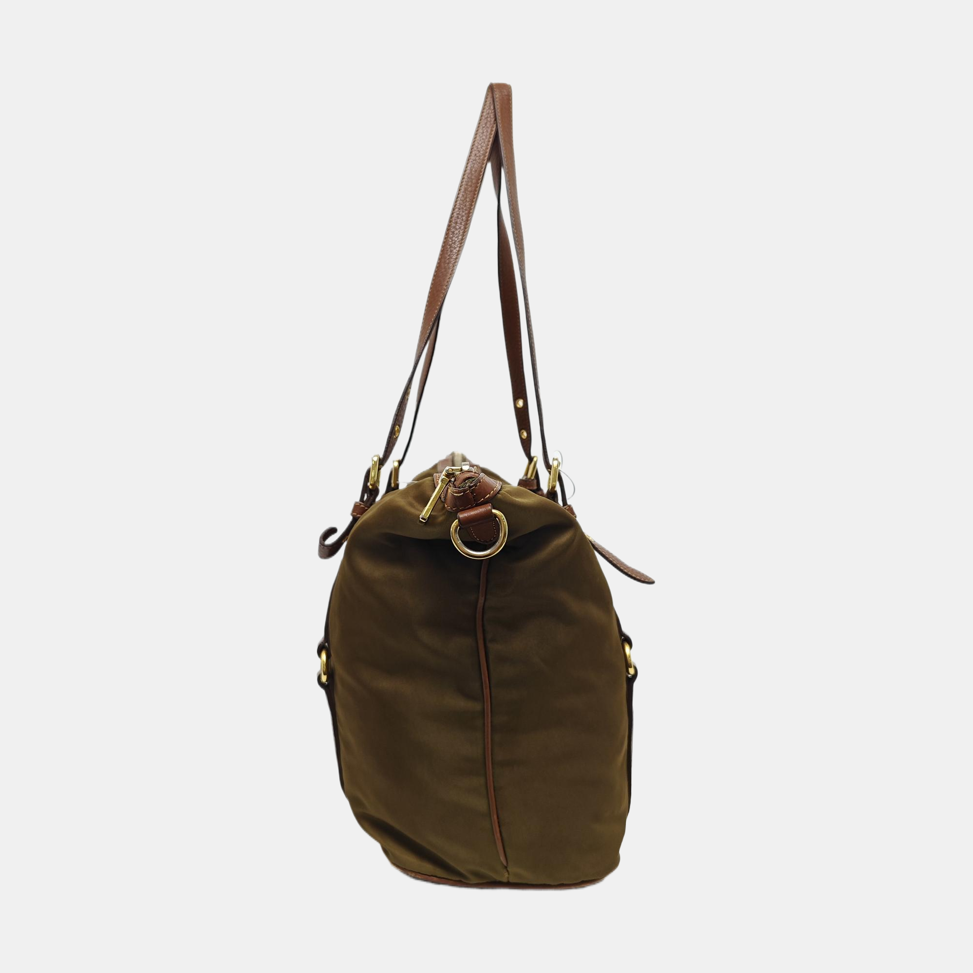 Nylon Shoulder Bag Green