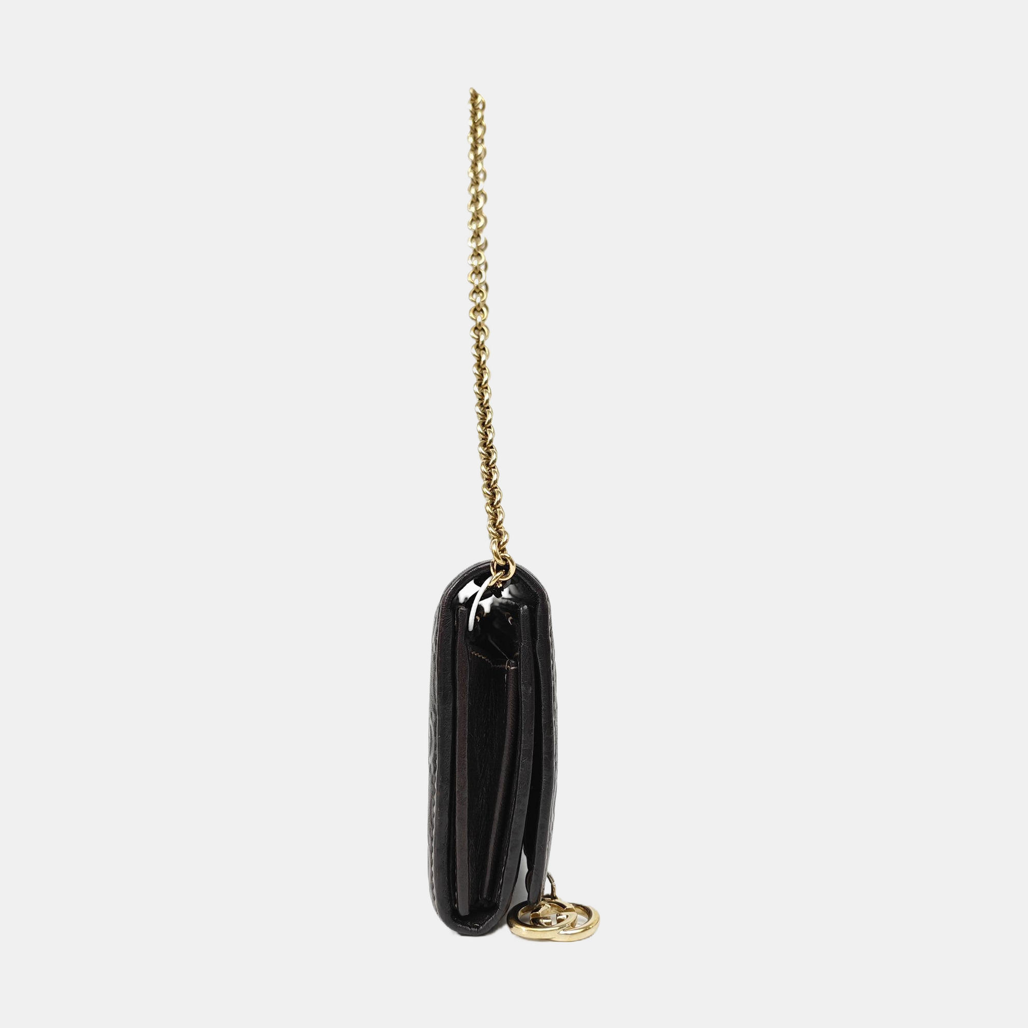 Monogram Calfskin Top Handle Bag Brown