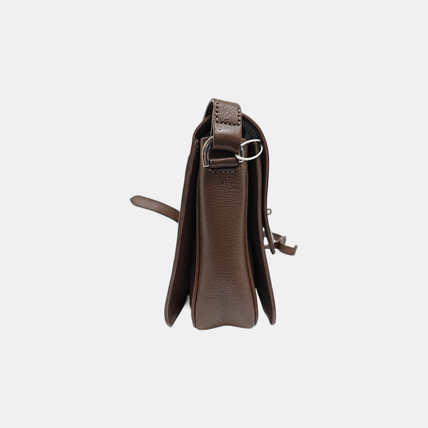 Calfskin Shoulder Bag Brown