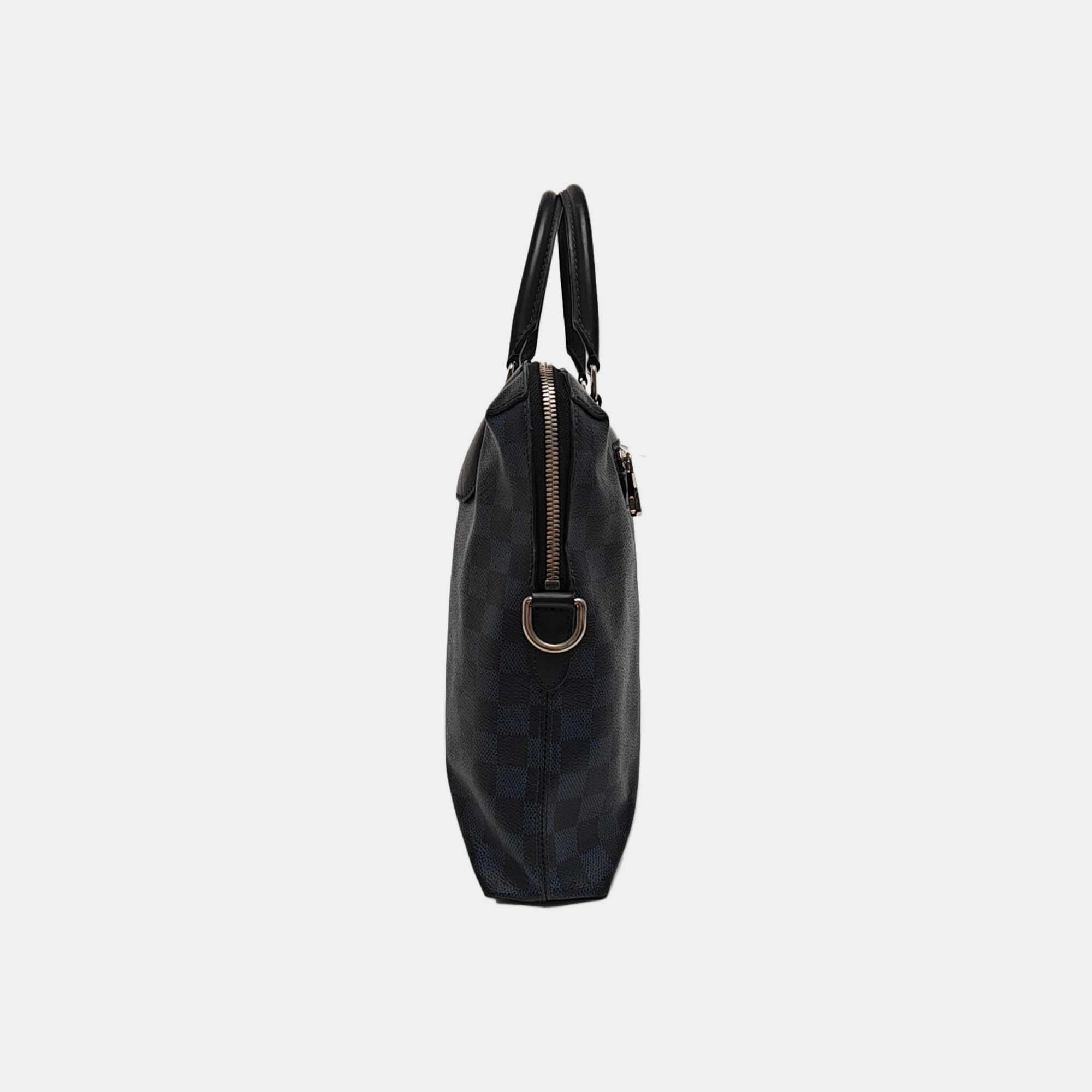 PORTE-DOCUMENTS Damier Coated Canvas Blue