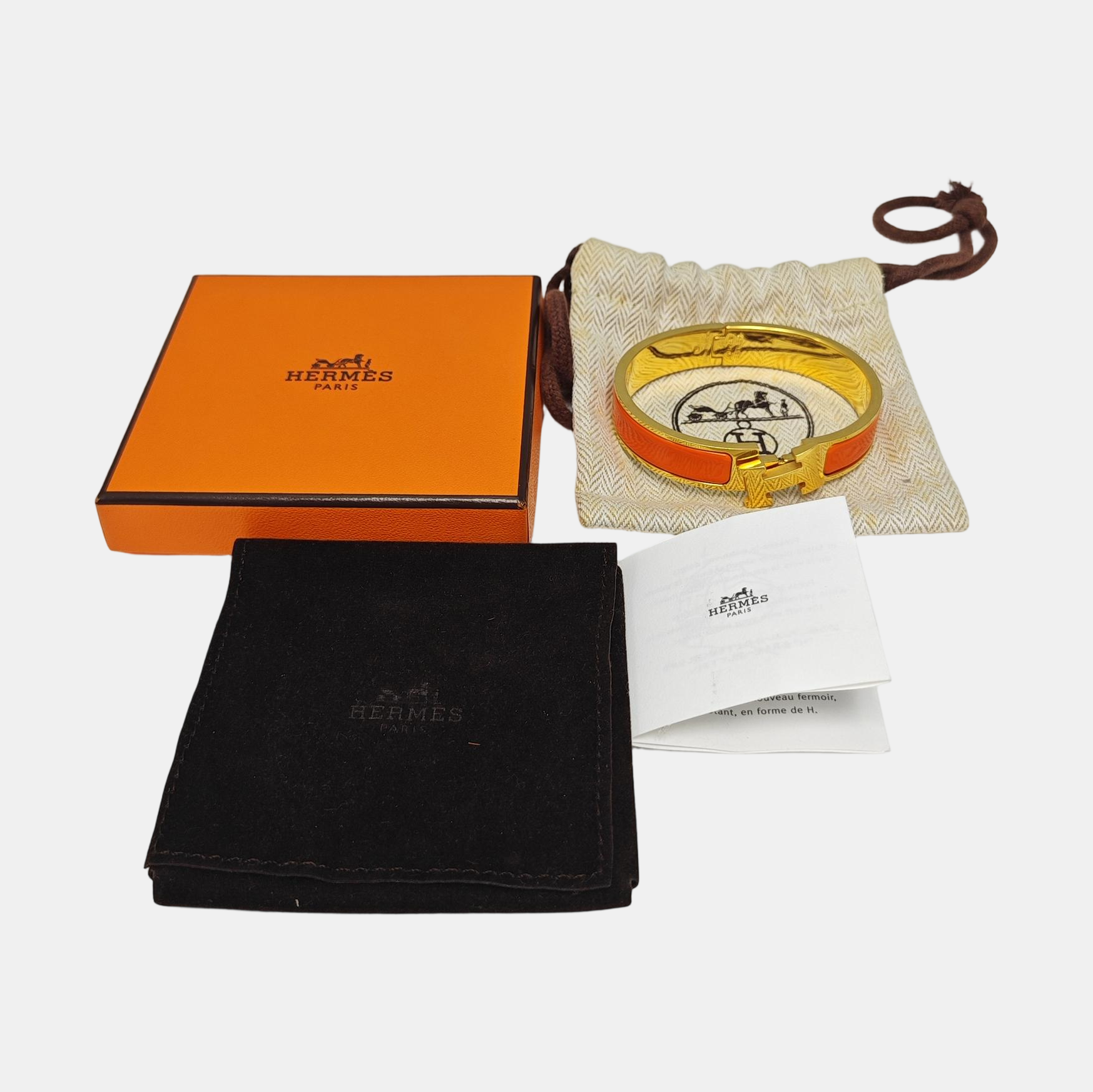 Clic H Metal Gold Bangle