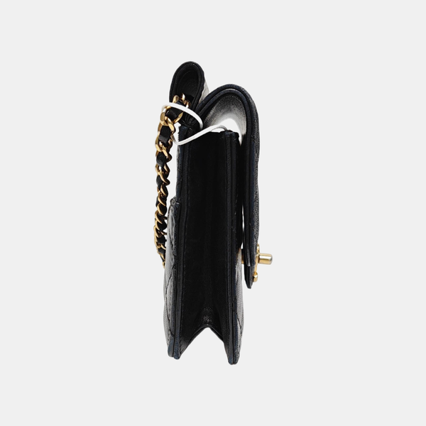 Lambskin Crossbody Bag Black