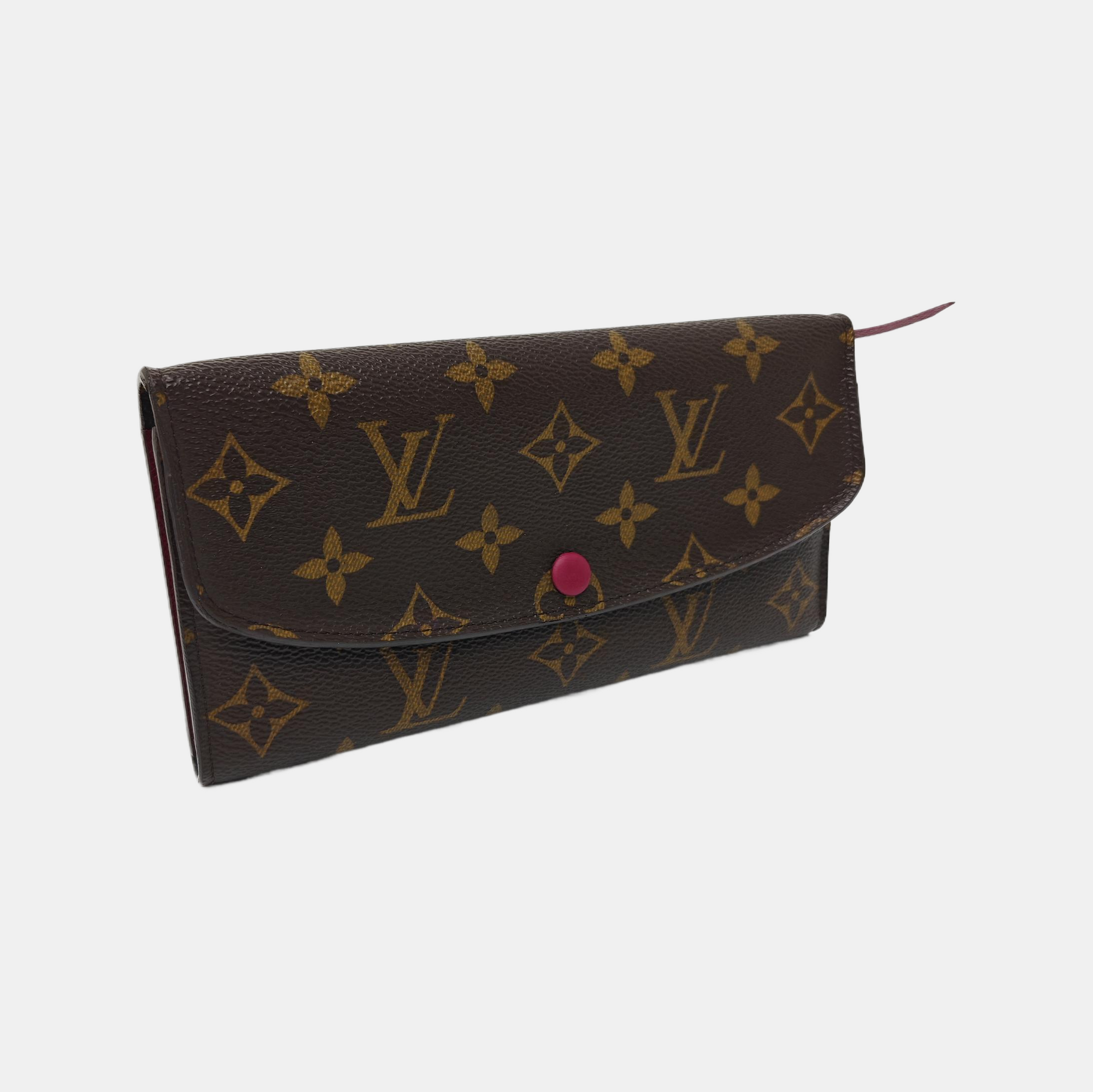 EMILIE Monogram Coated Canvas Brown Wallet
