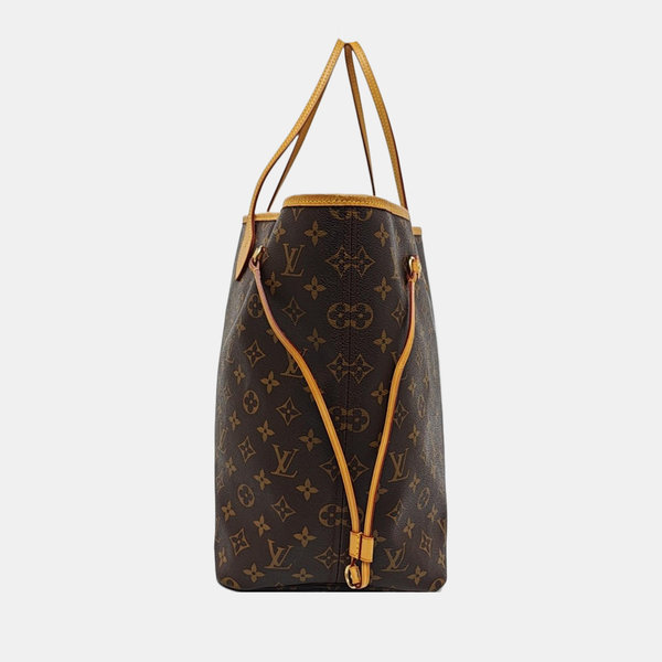 NEVERFULL GM Monogram Coated Canvas Brown