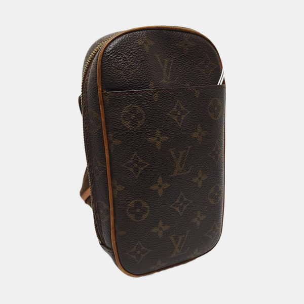 GANGE Monogram Coated Canvas Brown