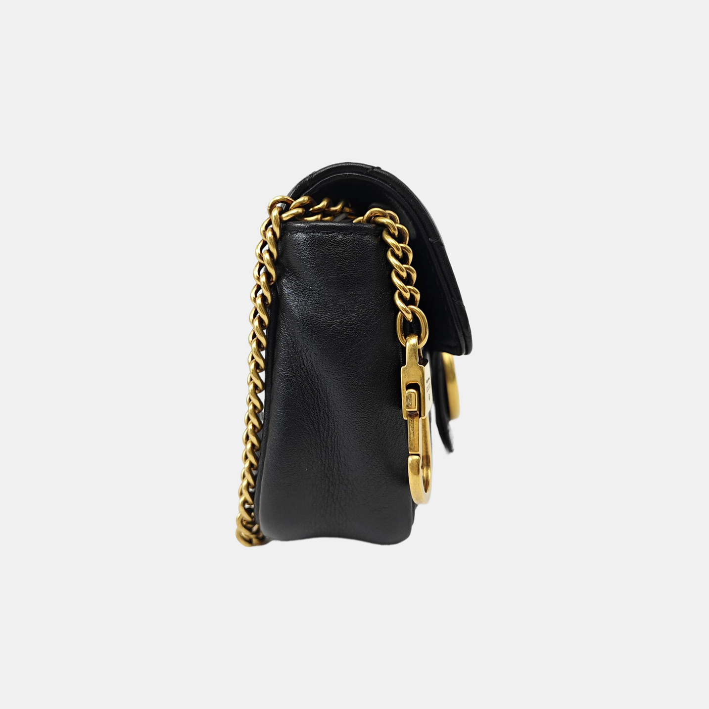 GG Marmont Mini Quilted Calfskin Black