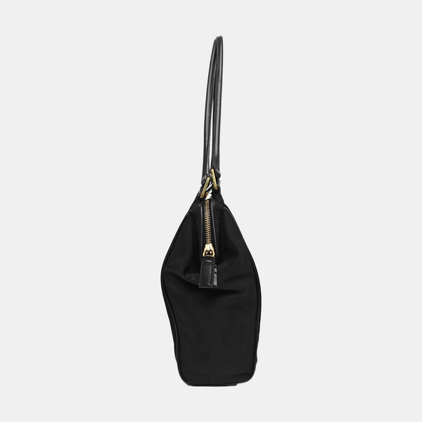 Nylon Top Handle Bag Black