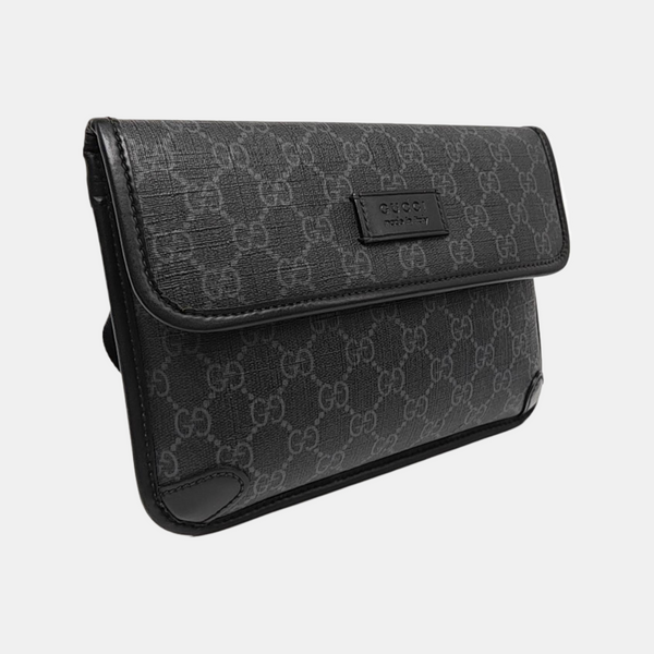 Neo Vintage Monogram Coated Canvas Black