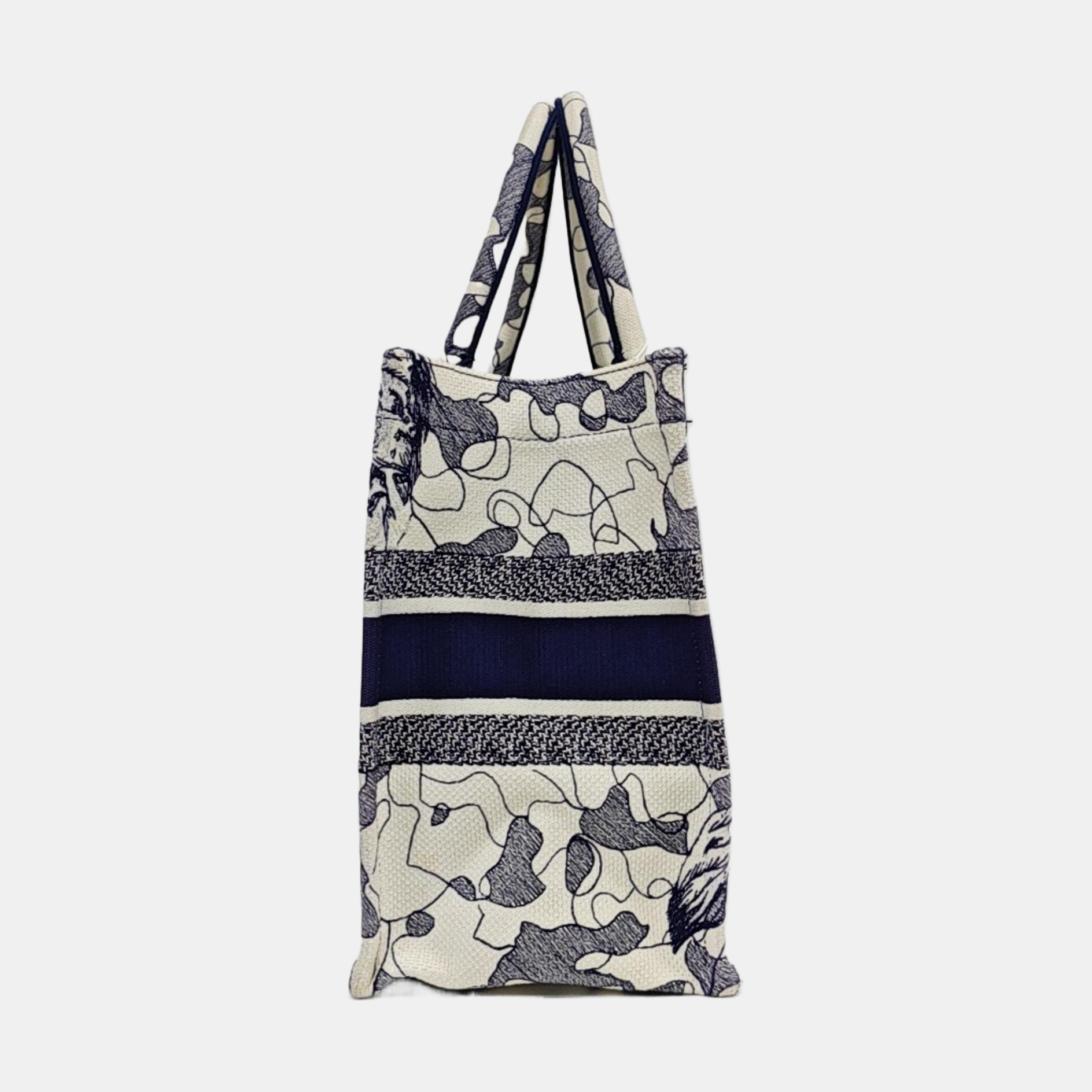 Book Tote Medium Canvas Blue
