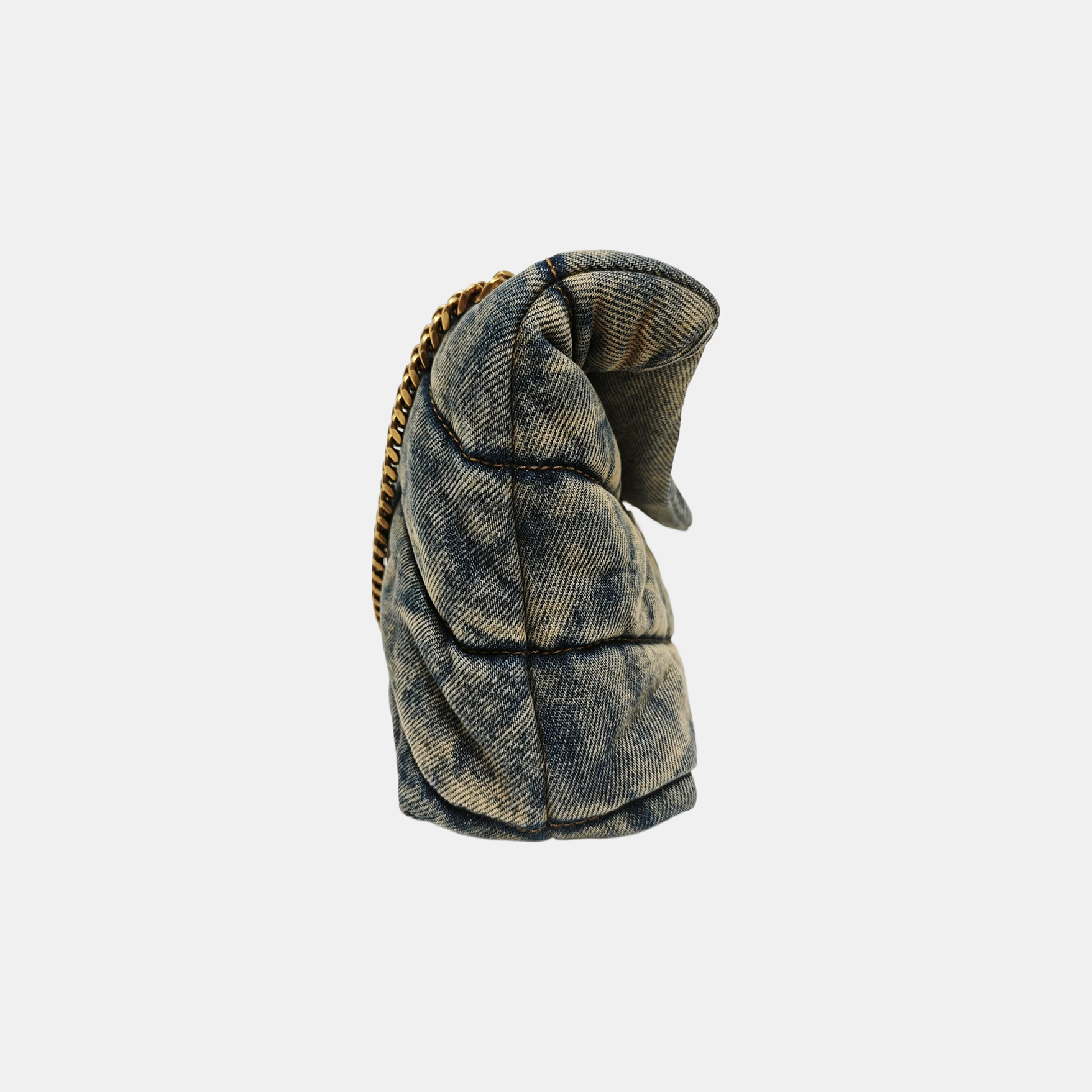 PUFFER Mini Quilted Denim Blue