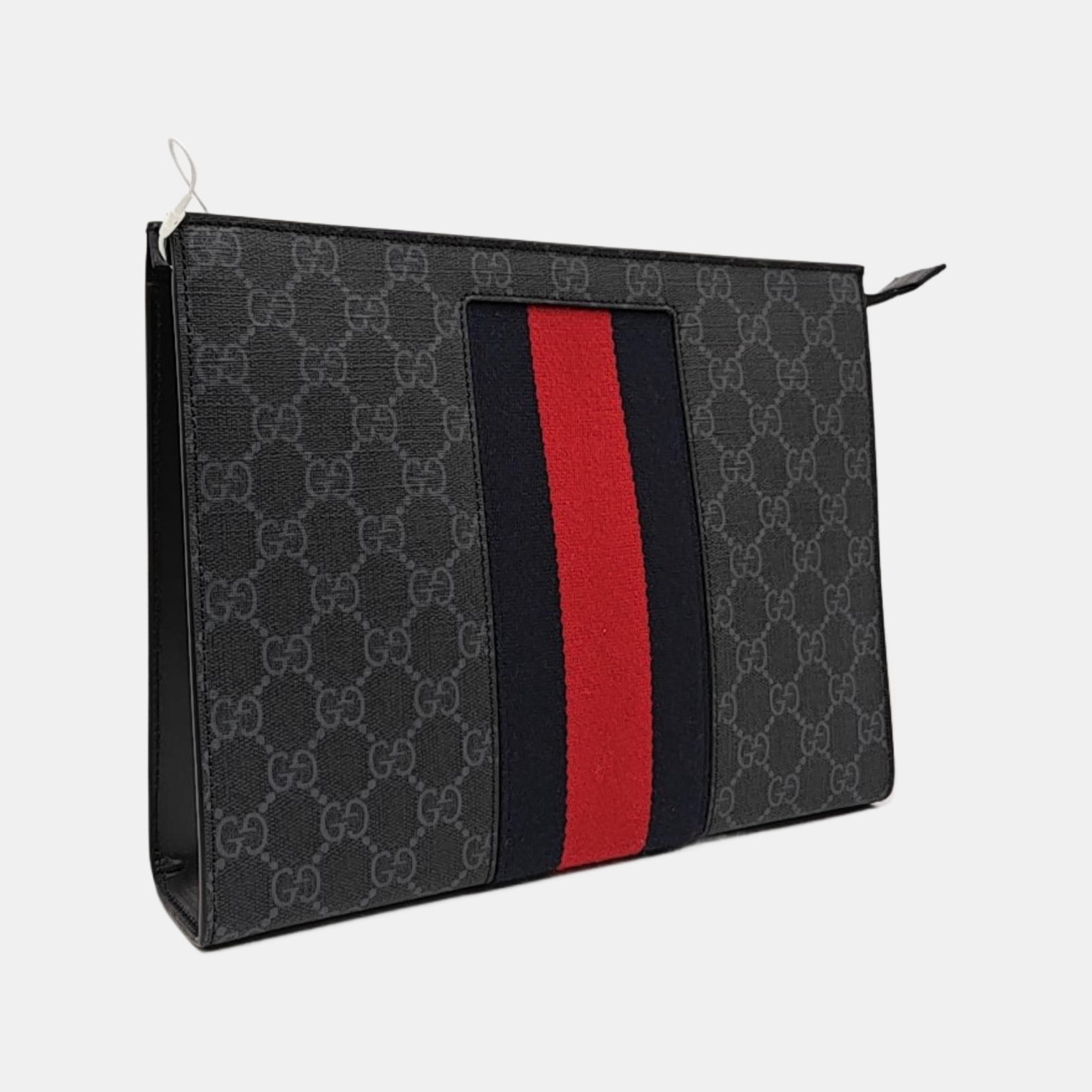 GG Supreme Monogram Coated Canvas Gray