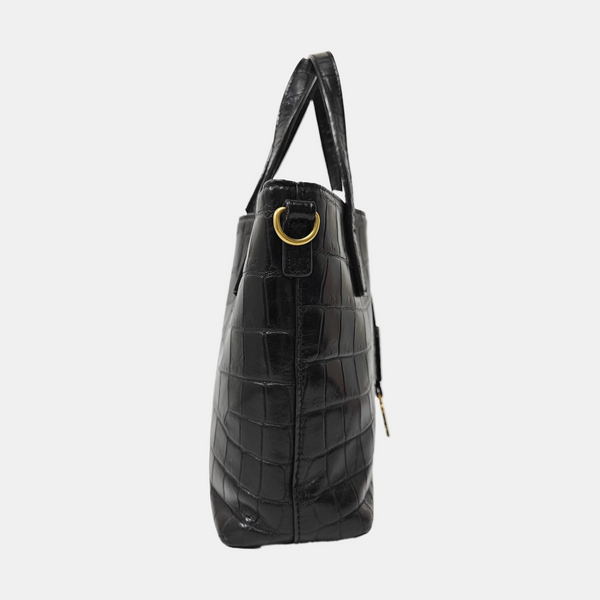 Calfskin Shoulder Bag Black