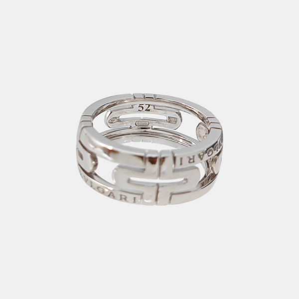 PARENTESI 18k White Gold Silver Ring EU 52