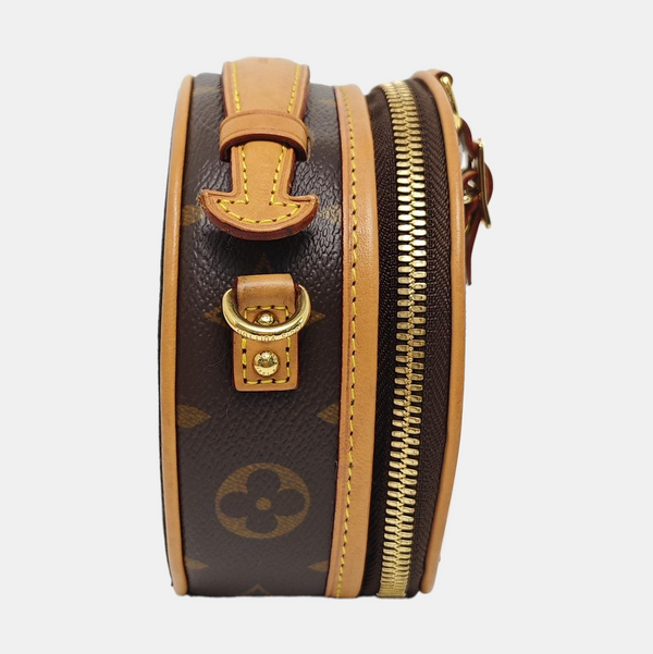 BOITE CHAPEAU Mini Monogram Coated Canvas Brown