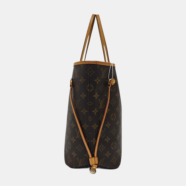 NEVERFULL MM Lona Monogram Revestida Marrón